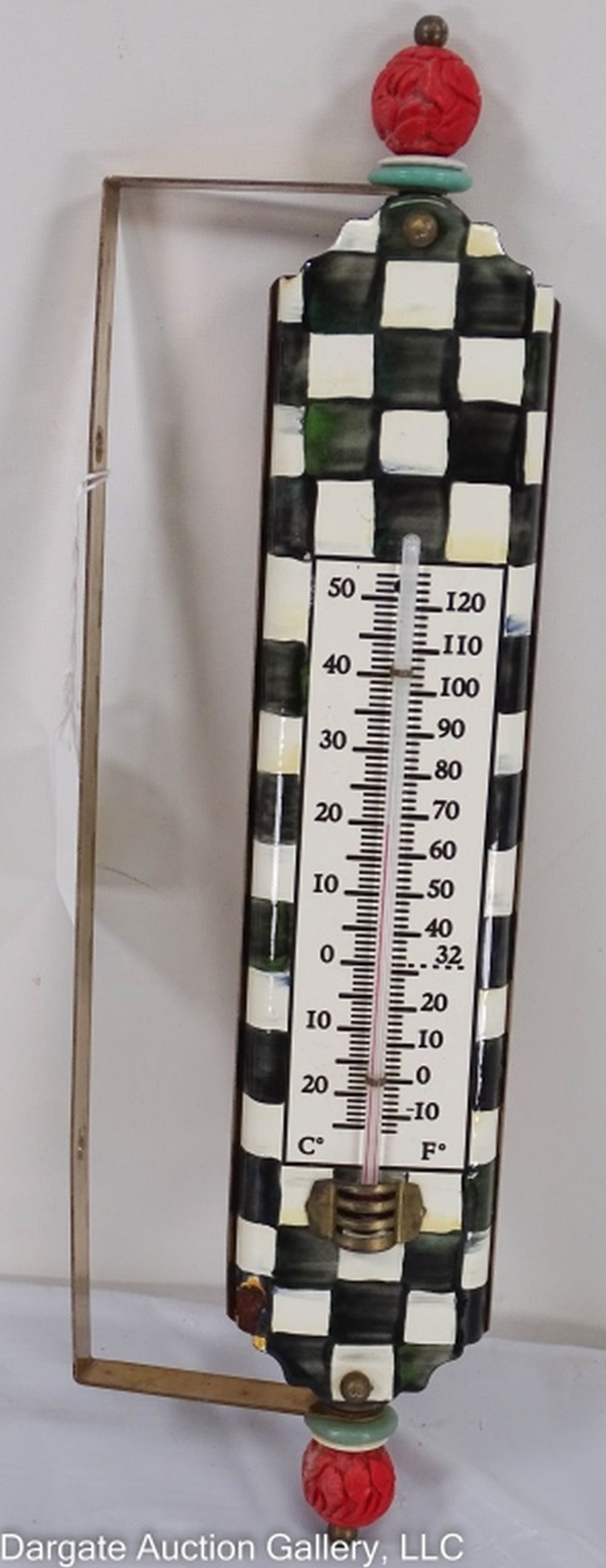 MACKENZIE CHILDS COURTLY CHECK THERMOMETER (1 of 4)