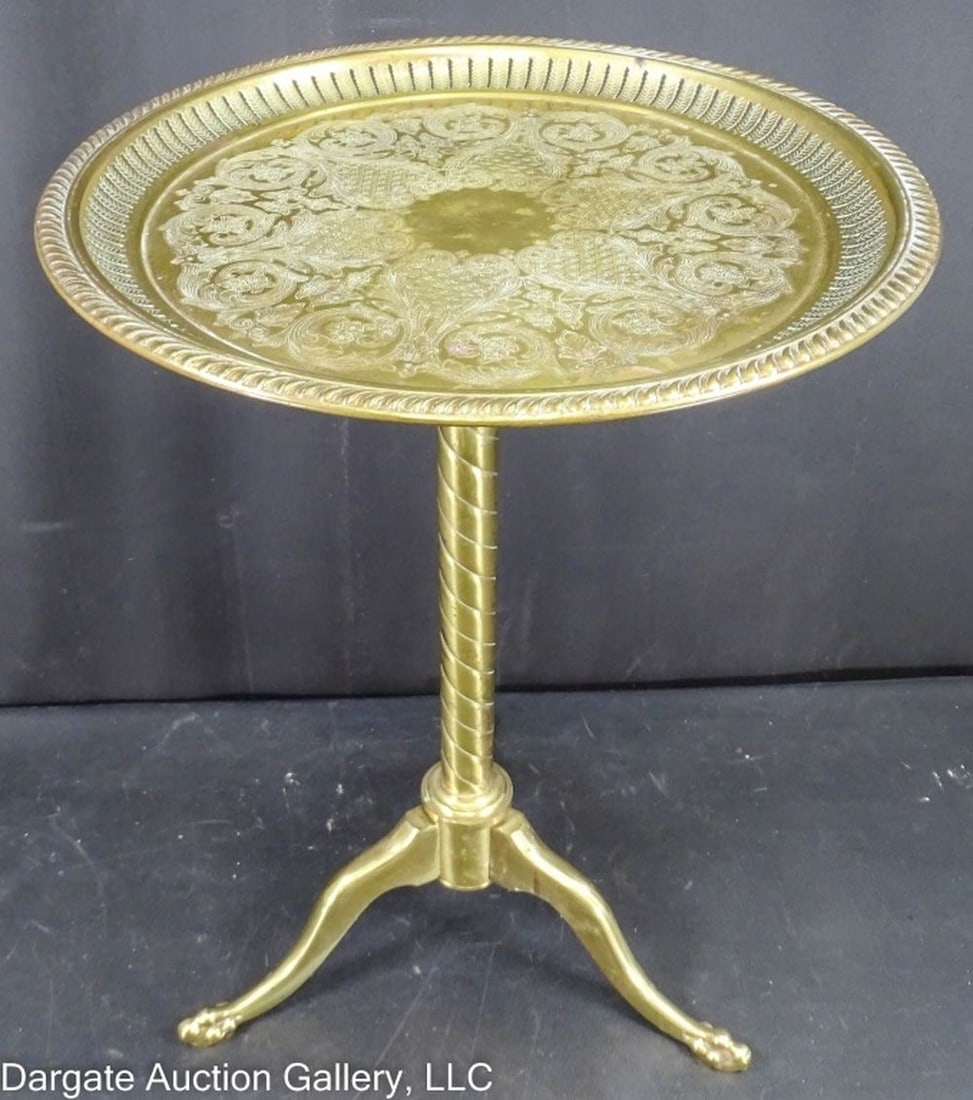 VINTAGE WEIMAN BROS PEDESTAL ACCENT TABLE (1 of 5)