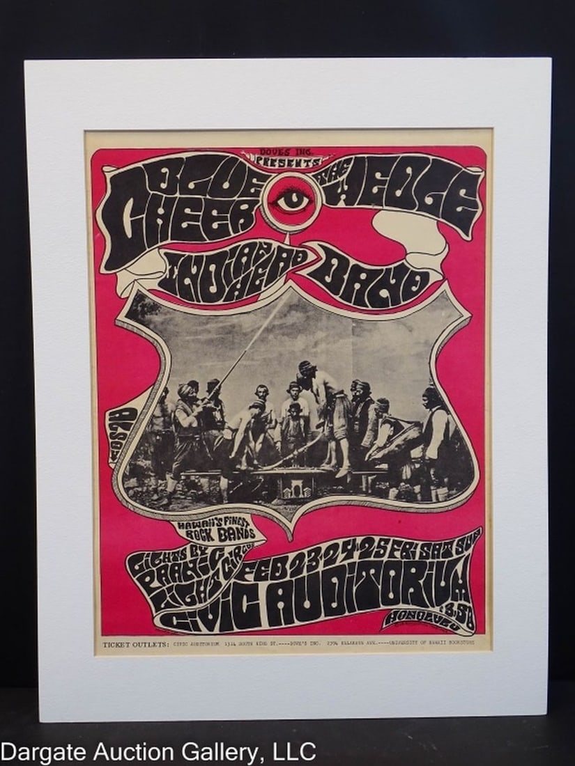 1968 BLUE CHEER THE HEDGE INDIAN HEAD BAND  POSTER (1 of 12)