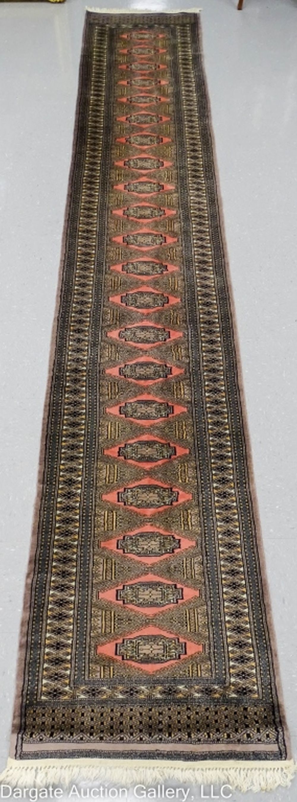PAKISTANI BAKHARA RUNNER RUG 180" x 31.5" (1 of 4)