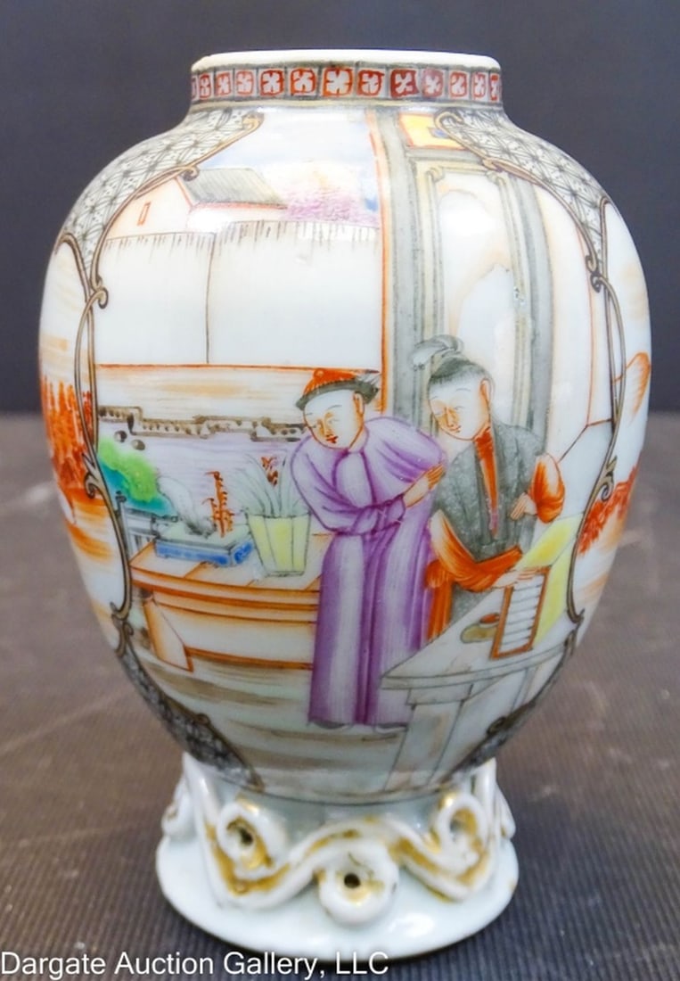 18th C CHINESE MANDARIN TEA POY OR CADDY (1 of 6)