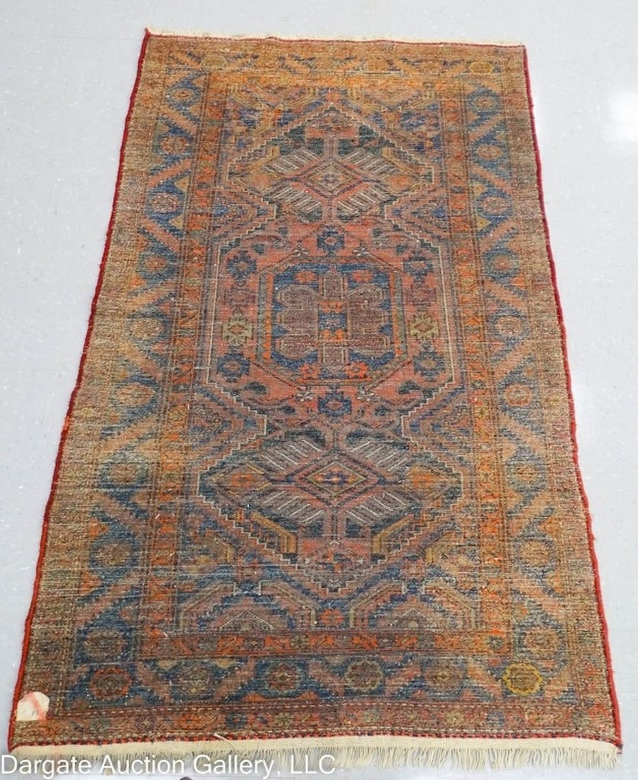 HAMADAN MALAYER RUG 29.5" x 27.5" (1 of 5)