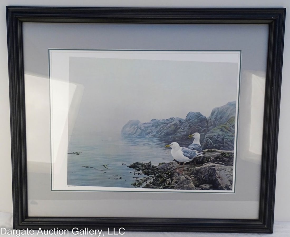 ROBERT BATEMAN MISTY COAST ? GULLS LE PRINT (1 of 4)