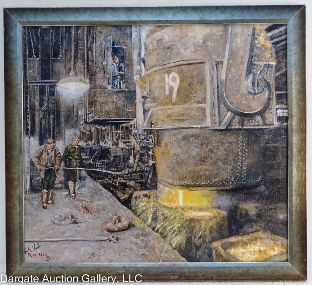 FRITZ KECK POURING OPEN HEARTH No 3 HOMESTEAD WORK (1 of 4)