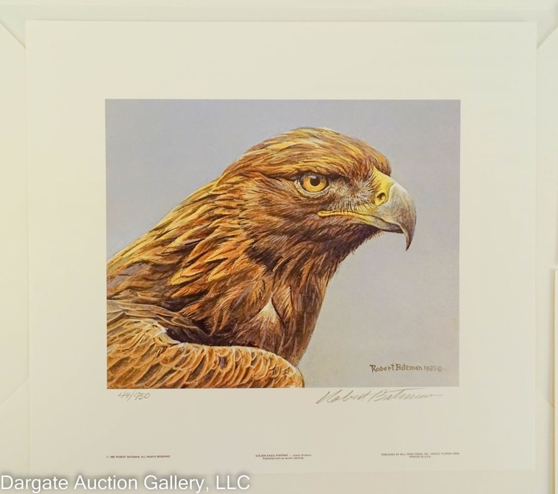 ROBERT BATEMAN 1985 GOLDEN EAGLE PORTRAIT LE PRINT (1 of 6)