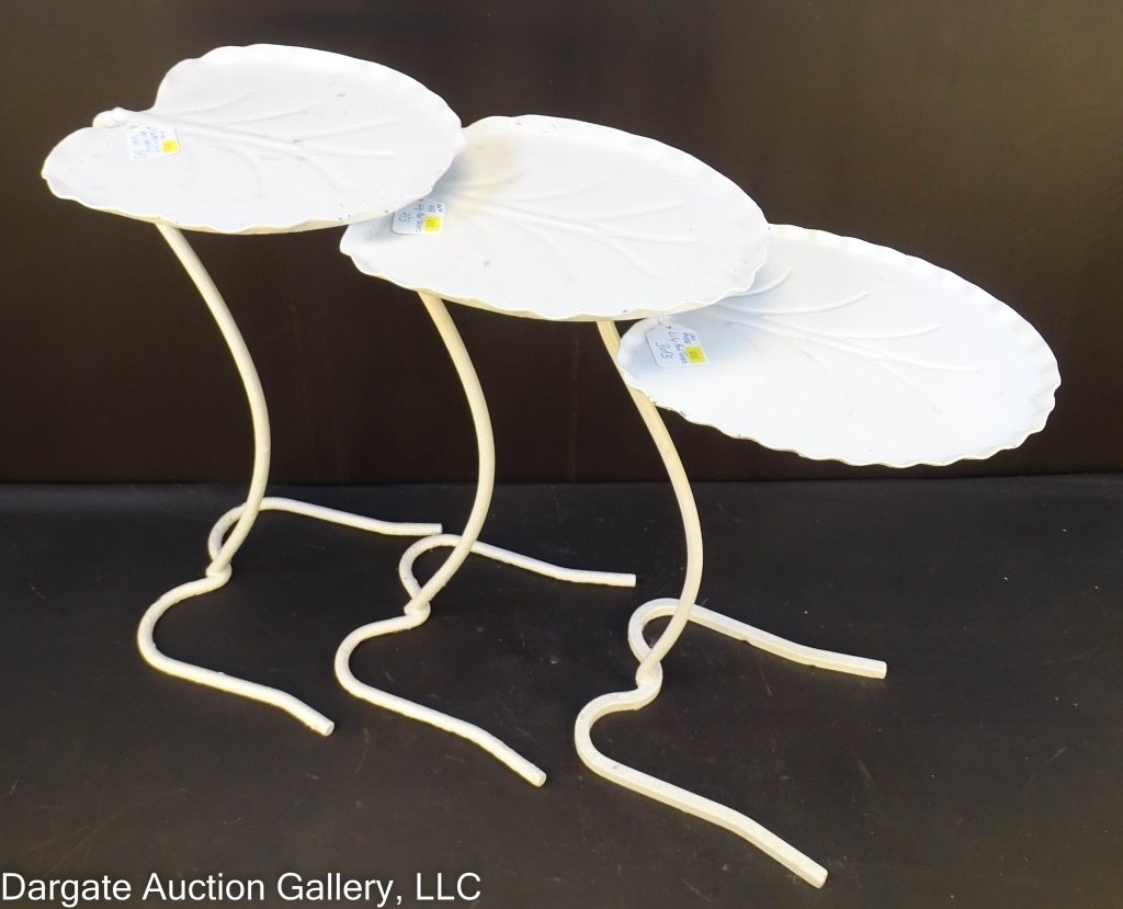 SET OF 3 SALTERINI LILY PAD NESTING TABLES (1 of 6)