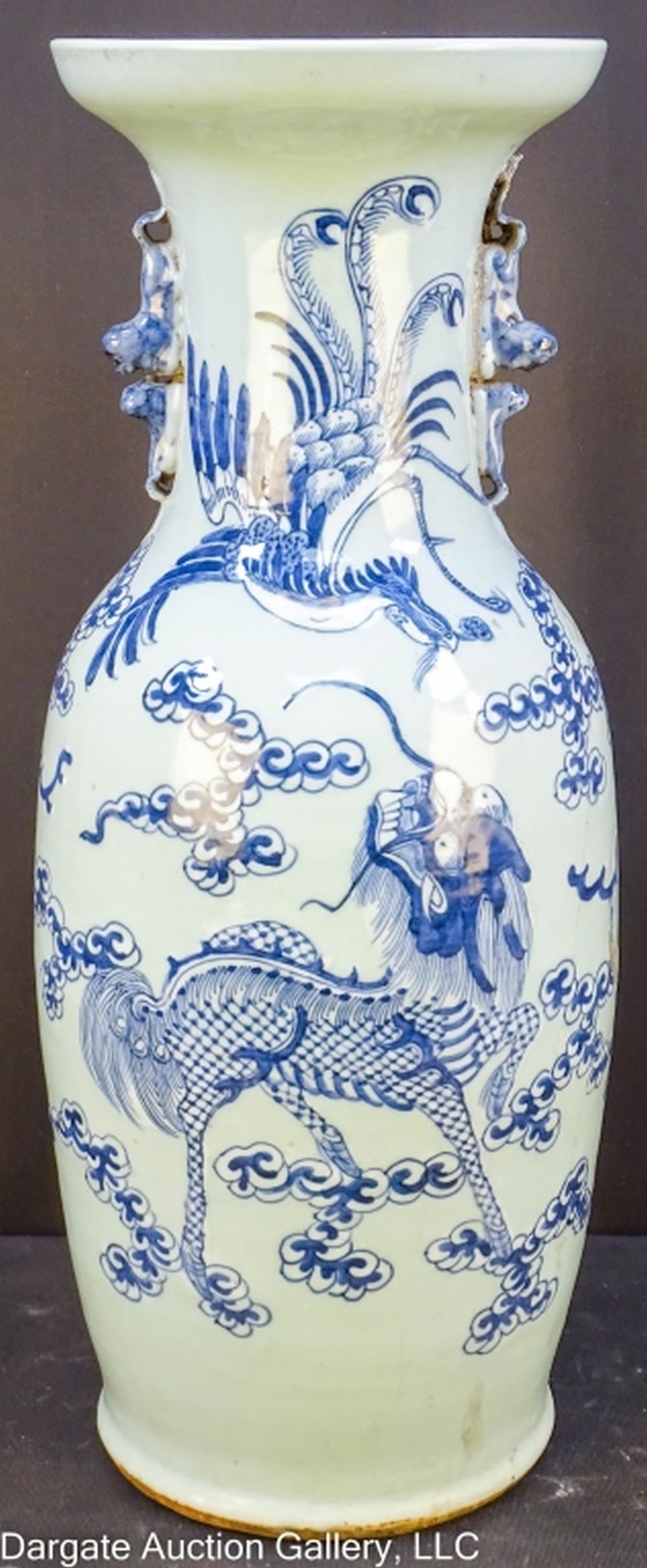 CHINESE CELADON-GROUND FLARED FLOOR VASE (1 of 9)