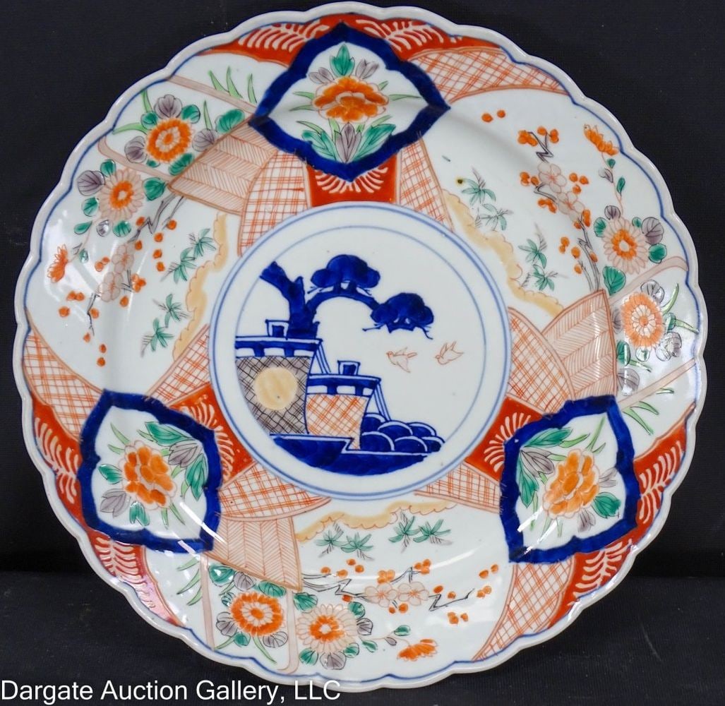 19th C JAPANESE IMARI PLATE (1 of 2)
