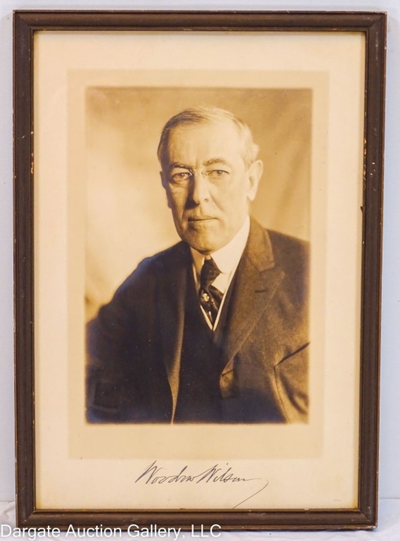 WOODROW WILSON 28TH US PRESIDENT SIGNED PHOTO (1 of 4)