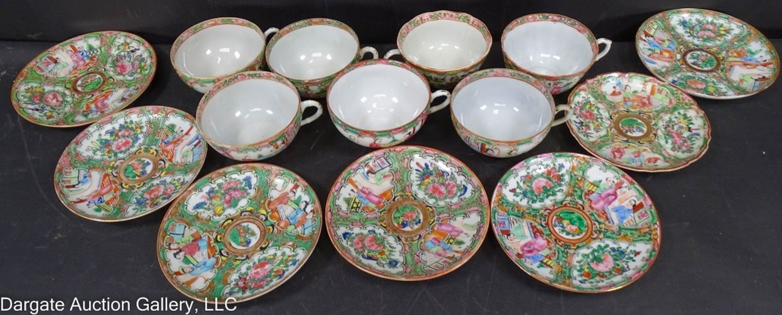 7 ASST SETS CHINESE FAMILLE ROSE TEACUPS & SAUCERS (1 of 4)