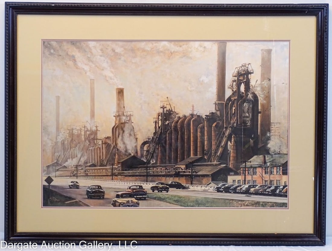 STEPHEN PALMER "THE MIGHTY ELIZA" J&L STEEL LITHO (1 of 6)