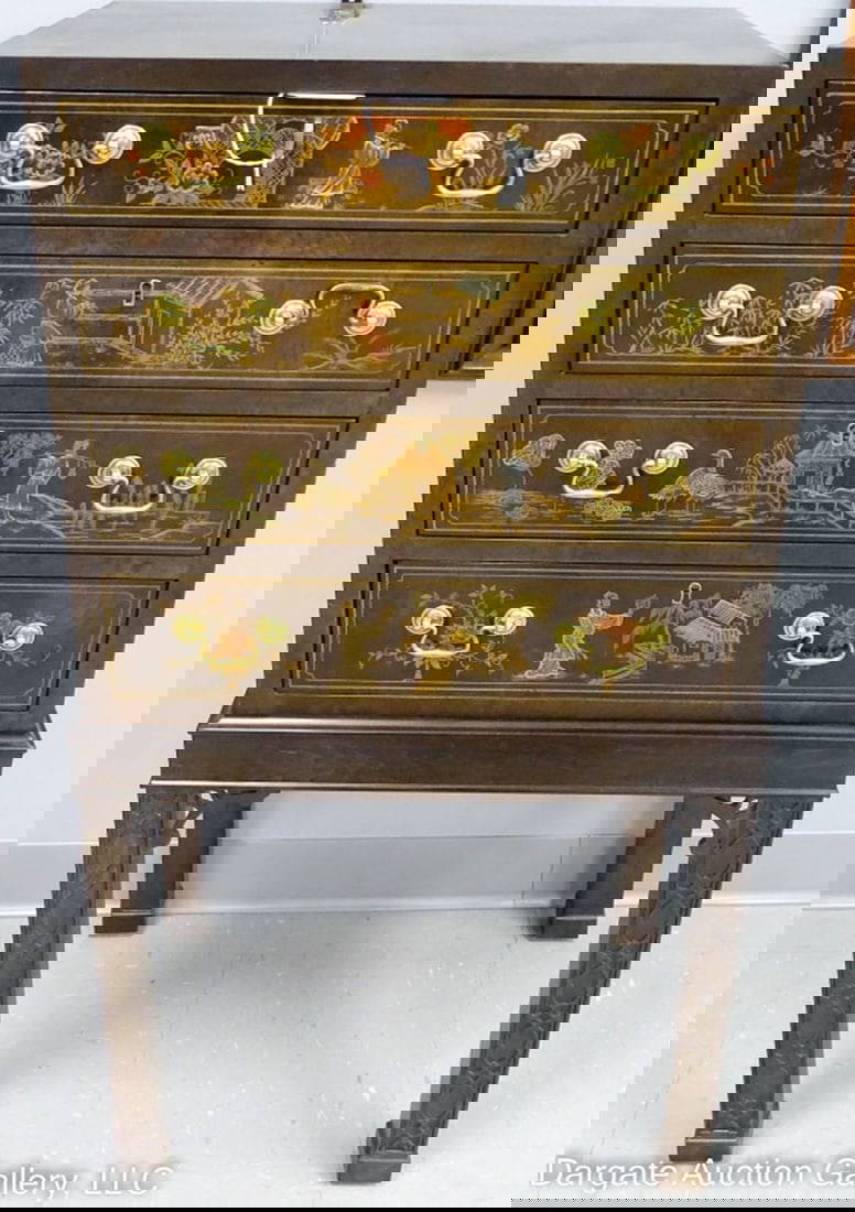 Henredon Oriental Chippendale Silver Auction