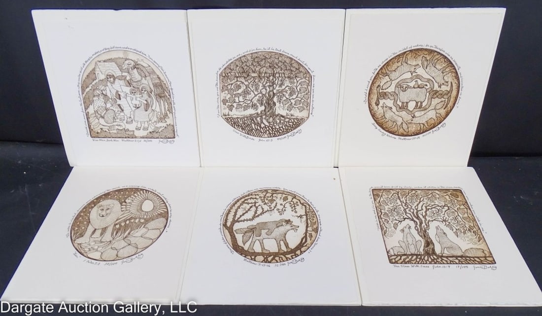 6 JOAN BOHLIG BIBLE VERSE ETCHINGS (1 of 7)