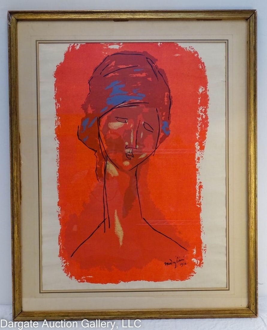 AMEDEO CLEMENTE MODIGLIANI  TETE DE FEMINE (1 of 5)