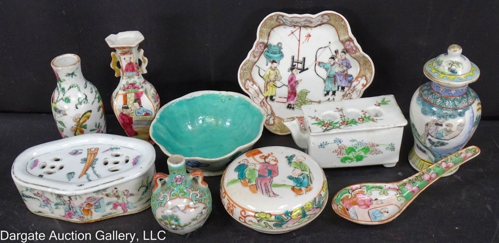 10pcs ASST CHINESE PORCELAIN MINIATURES (1 of 4)