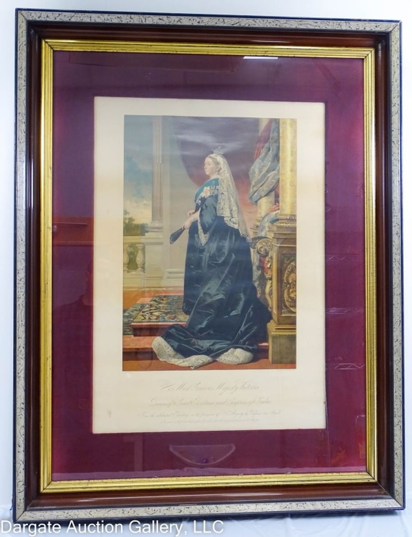 1887 QUEEN VICTORIA LITHOGRAPH AFTER von ANGELI (1 of 6)