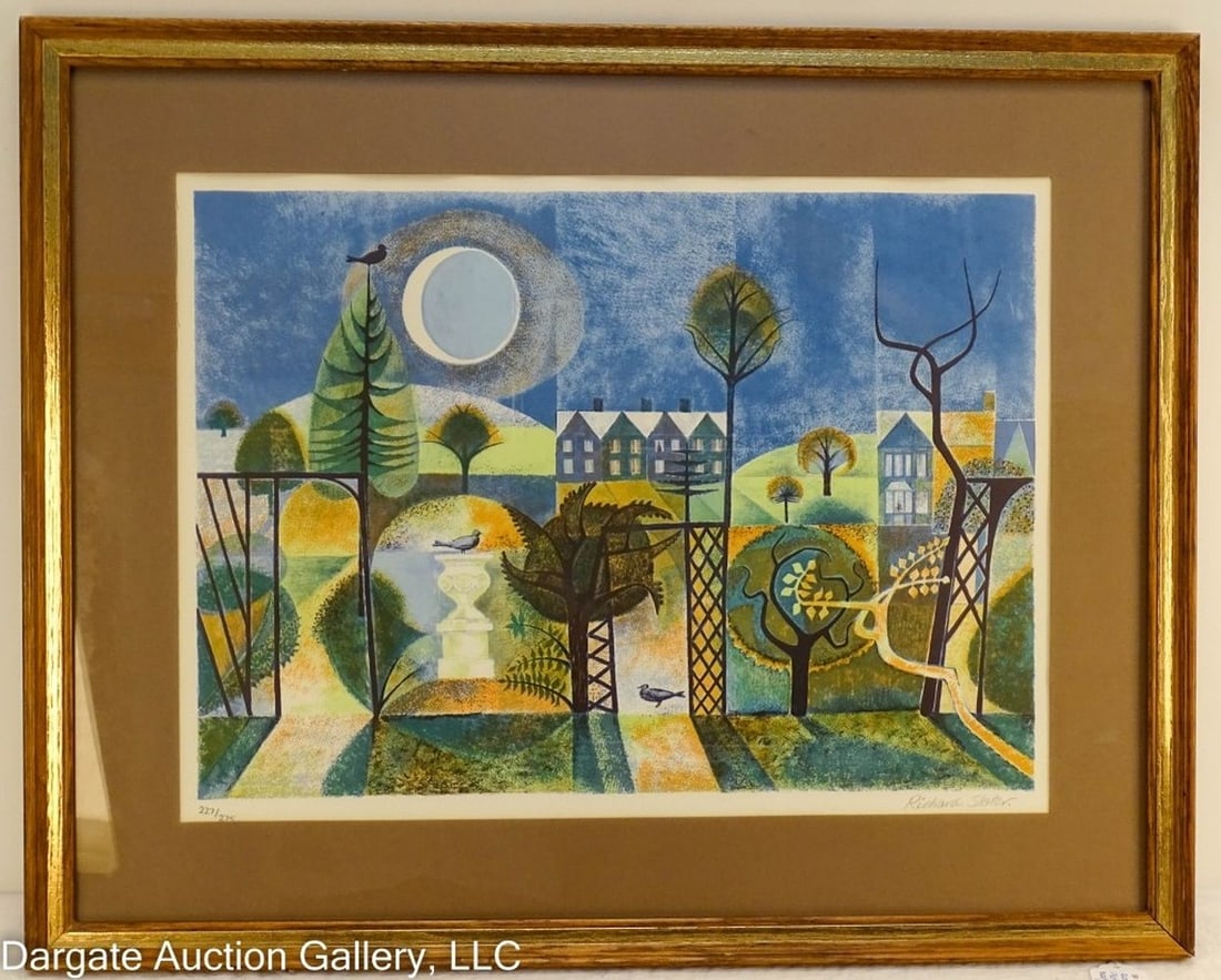 RICHARD SLATER 1969 SPRING NOCTURNE LITHOGRAPH (1 of 6)