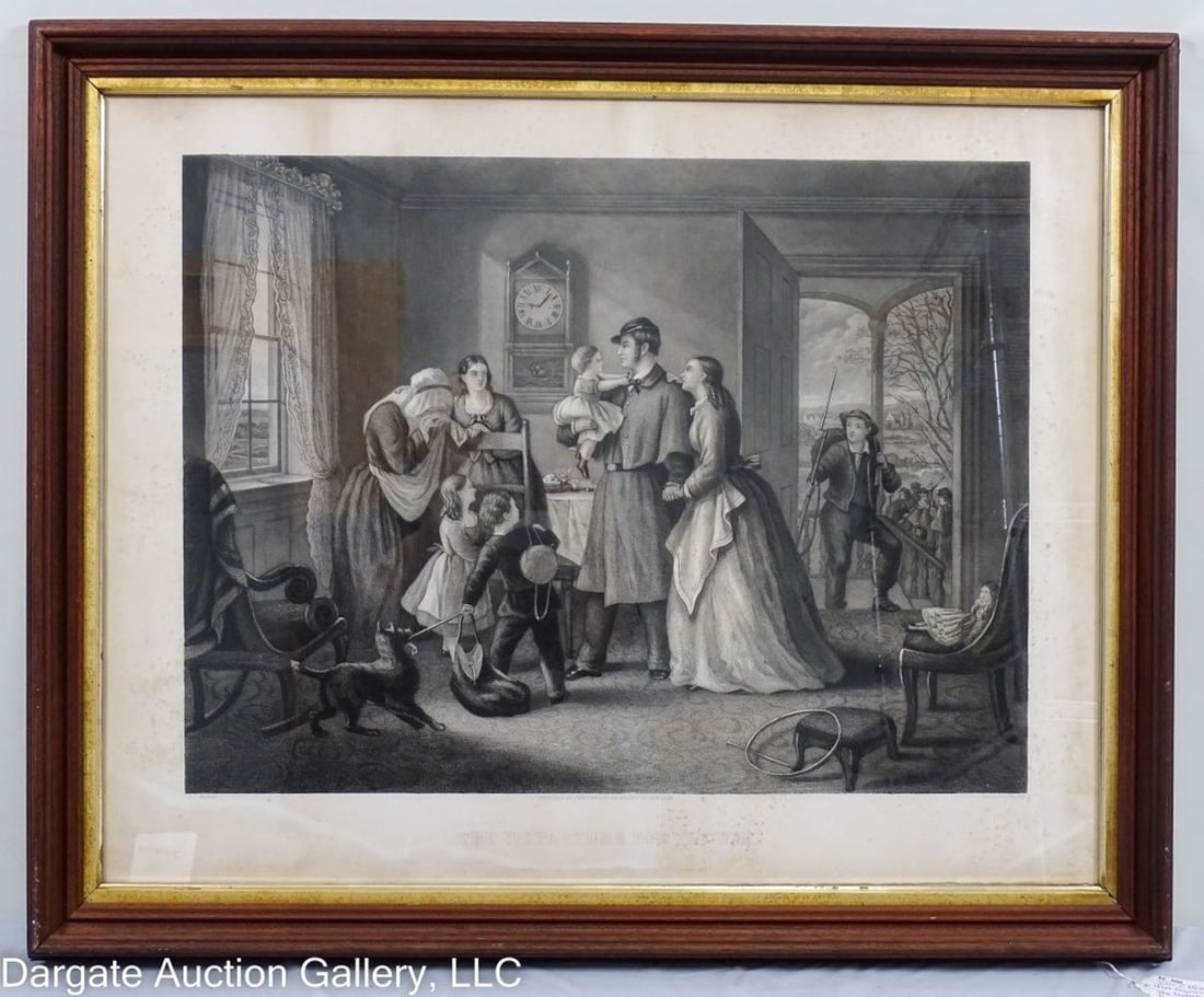 JOHN C McRAE THE DEPARTURE FOR WAR ENGRAVING (1 of 6)