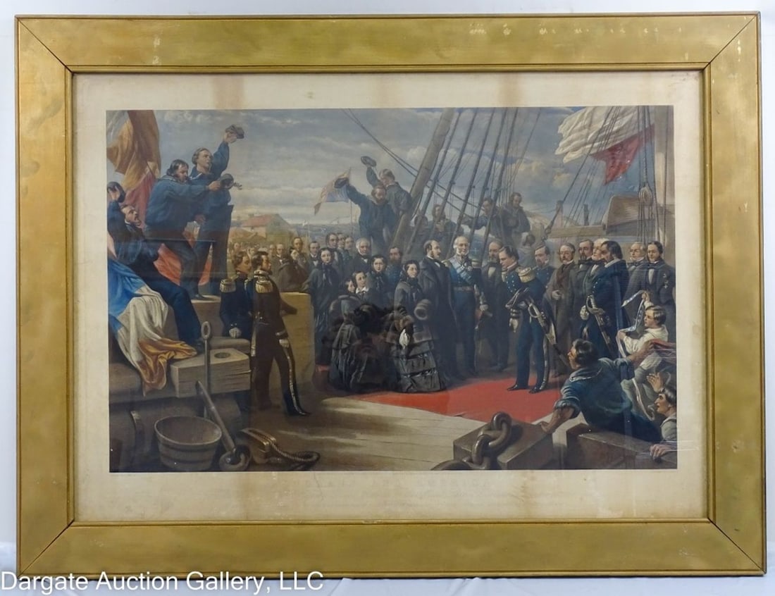 1856 QUEEN VICTORIA ON RESOLUTE ENGRAVING (1 of 7)