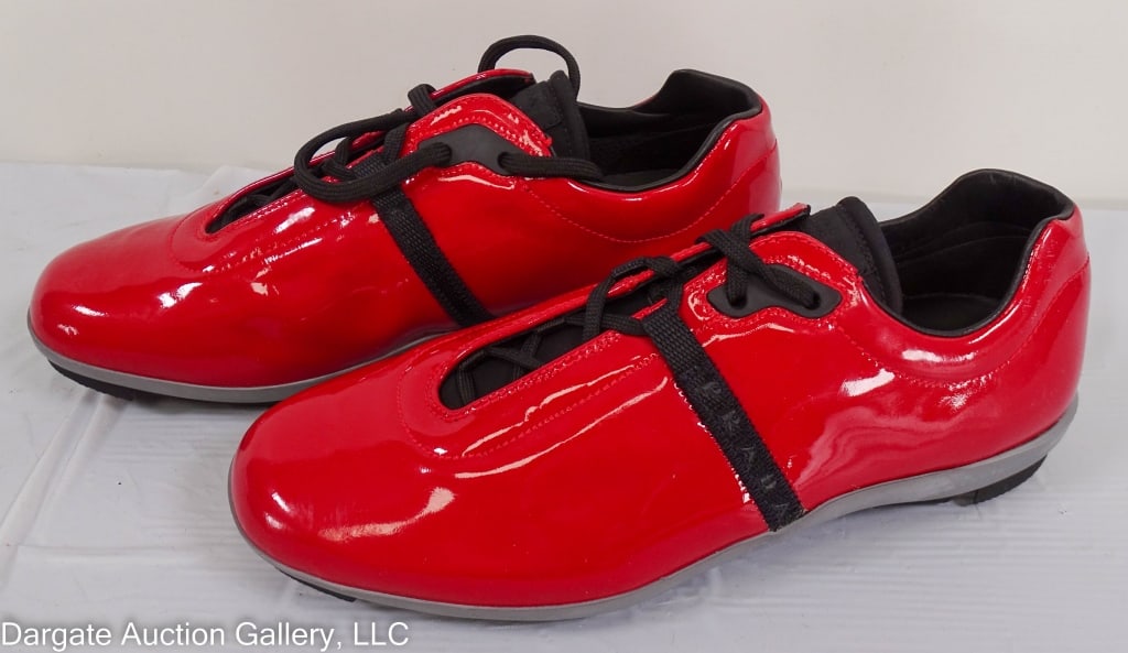 MENS PRADA SNEAKERS SIZE 8.5 RED (1 of 5)