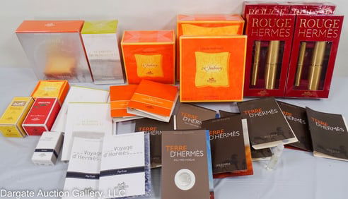 24pc HERMES PERFUME & BEAUTY PRODUCTS