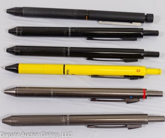 6 ASSORTED 4-ACTION PENS