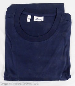 BRIONI COTTON NAVY BLUE TSHIRT SIZE LARGE