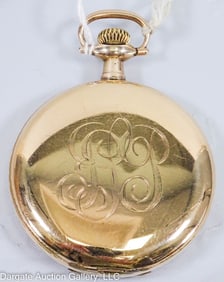 ELGIN FATHER TIME 21J GOLD FILLED 16s POCKET WATCH