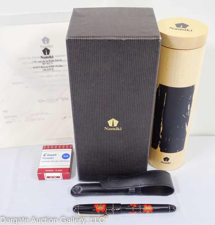NAMIKI MAKI-E FOUNTAIN LACQUER CHERRY TREE PEN (1 of 8)