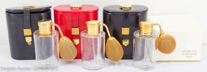 (3) VINTAGE GUERLAIN BACCARAT PERFUME ATOMIZERS