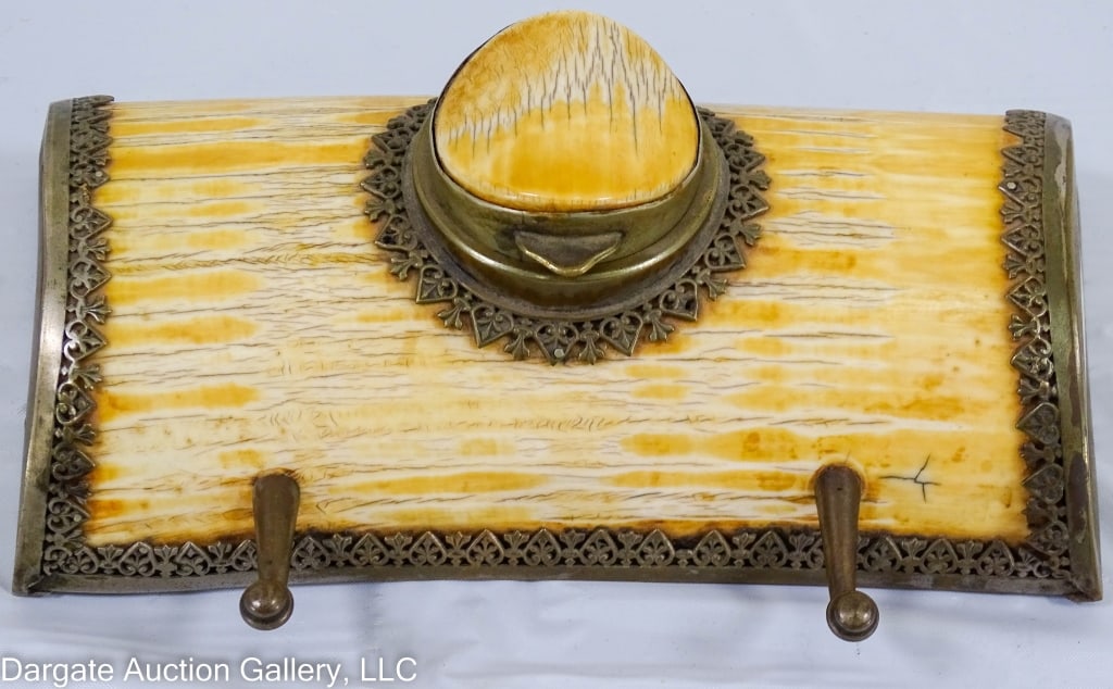 MAMMOTH IVORY INKWELL (1 of 8)