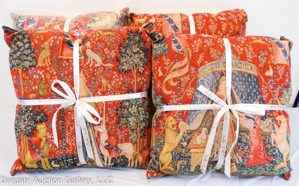 SET OF 6 SCULLY & SCULLY TAPESTRY PILLOWS (1 of 7)