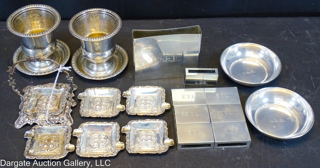 21pc STERLING SILVER SMOKING LOT (1 of 3)