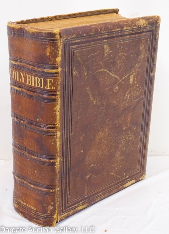 1873 HOLY BIBLE HARDING EDITION: Contains the Old and New Testaments. Translated out of the original tongues and with the former translations compared and revised, by His Majesty's Special Command Appointed to be red in churches; Oxf