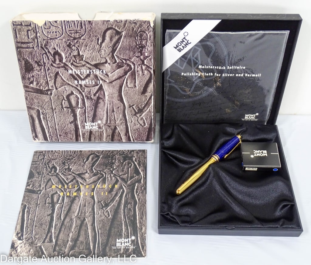 MONT BLANC RAMSES II STERLING FOUNTAIN PEN 18k NIB (1 of 6)