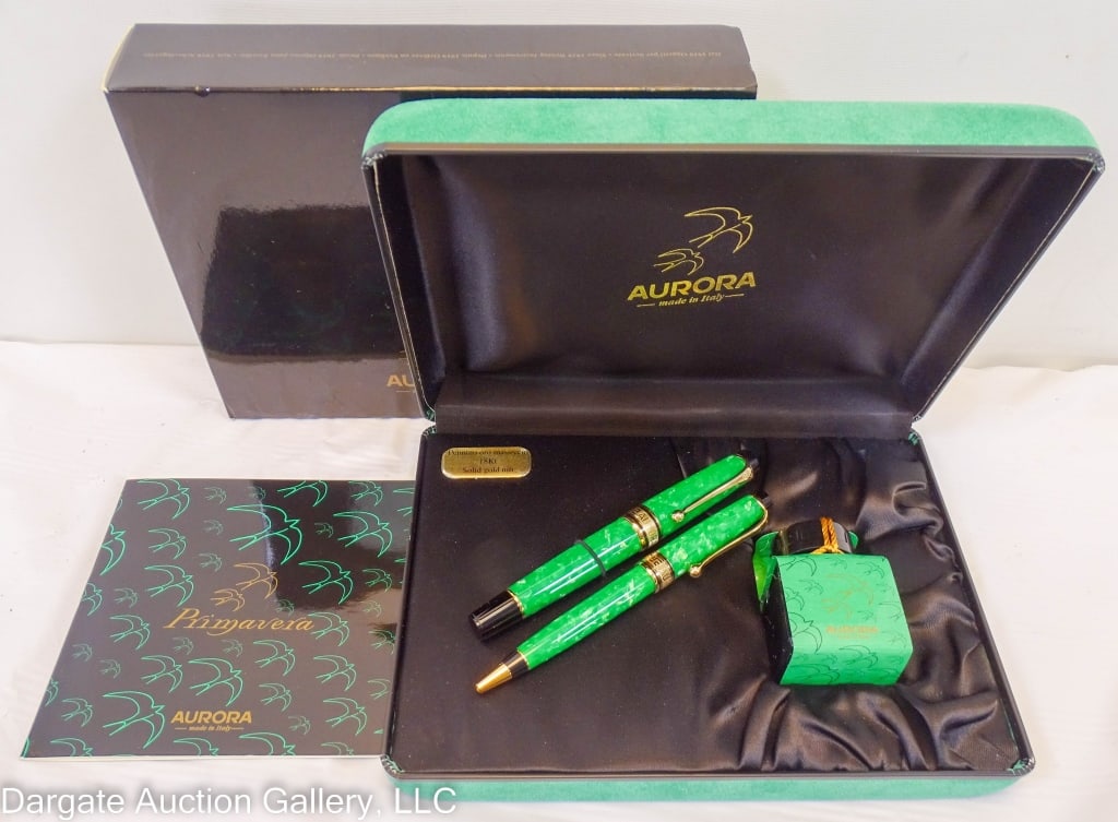 AURORA PRIMAVERA FOUNTAIN PEN SET 18k NIB (1 of 3)