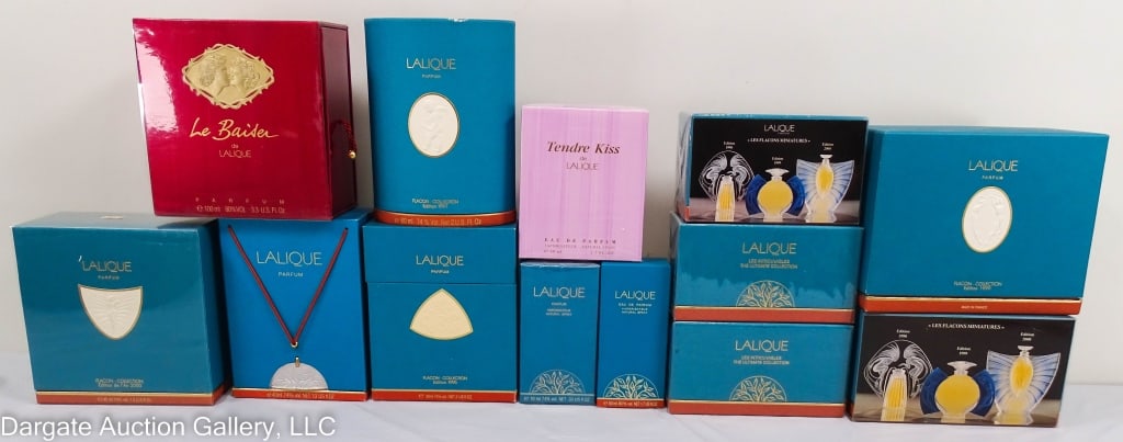 12pc ASST LALIQUE PARFUM INCL FALCON & LE BRAISER (1 of 8)