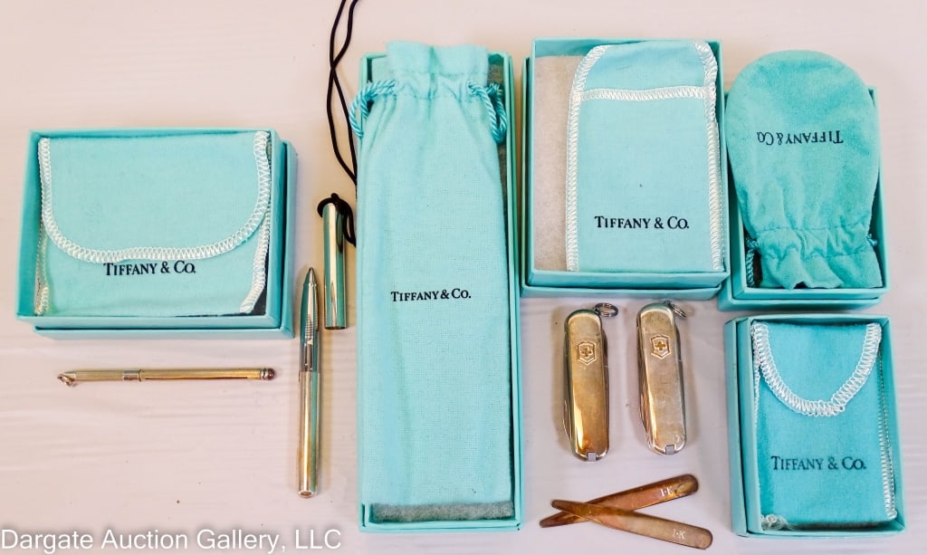5pc TIFFANY & Co STERLING GENTLEMANS LOT (1 of 3)