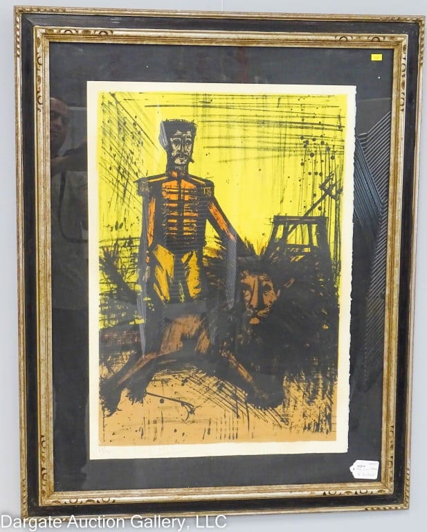 BERNARD BUFFET THE LION TAMER LITHOGRAPH (1 of 6)