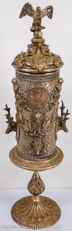 ANTIQUE SILVERPLATE GERMAN CHALICE (1 of 12)