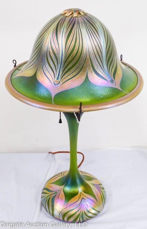 PHOENIX STUDIOS ART GLASS TABLE LAMP (1 of 8)