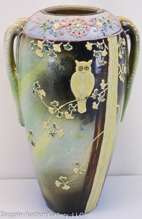 NIPPON MORIAGE 15" OWL VASE (1 of 7)