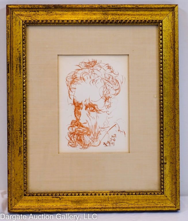 SALVADOR DALI MICHELANGELO RED ETCHING (1 of 5)