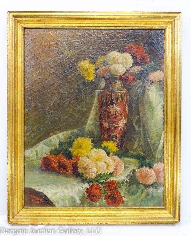 FRANK PAUL SAUERWEIN IL ON CANVAS STILL LIFE (1 of 6)