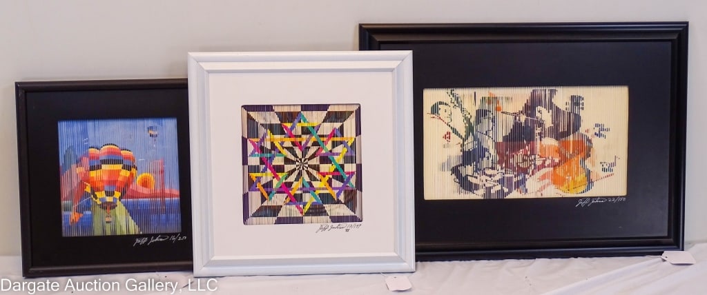 3 JEFF JOHNSON KINETIC MIXED MEDIA LITHOGRAPH (1 of 8)