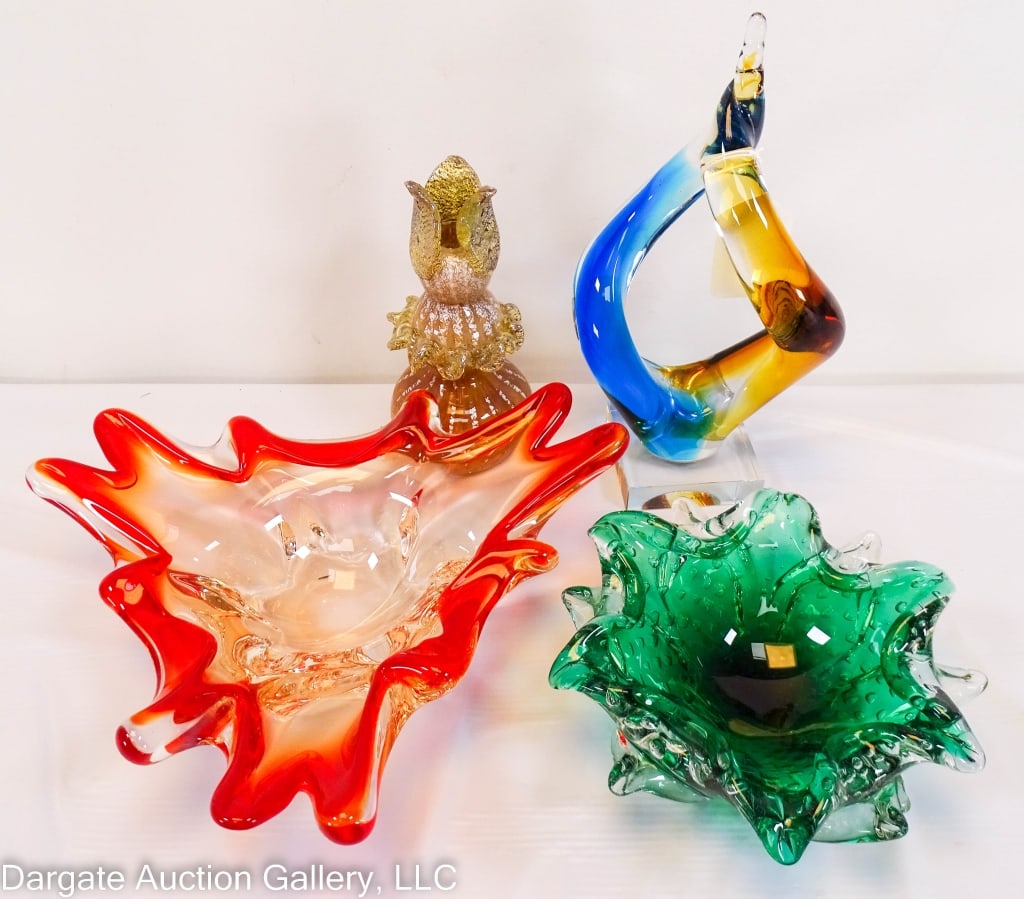 4pc MURANO ART GLASS (1 of 6)
