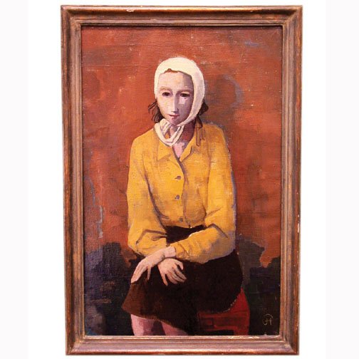 CARL HOFER ''THE YELLOW BLOUSE.'' Mid 2