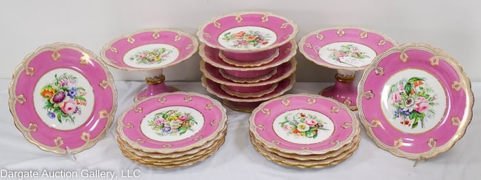 CONTINENTAL PORCELAIN DESSERT SERVICE