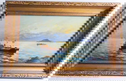 MARIO CIAPPA OIL ON BOARD SEASCAPE