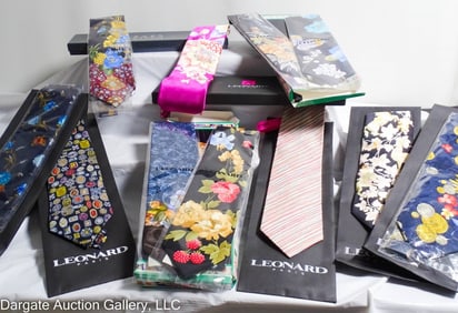 11 ASST LEONARD PARIS SILK TIES